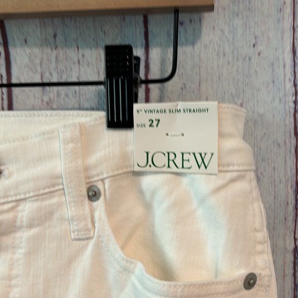 NWT J. Crew 9" vintage slim-straight jean in white wash - Picture 8 of 13